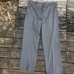 Ashworth Gray Argyle Flat Front Golf Pants 34-32